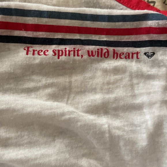 Roxy America Palm Tree Striped Racerback Tank L EUC - Picture 5 of 6